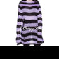 Gothic Sweater with Striped Design