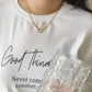 Simple OL Style Collarbone Chain Necklace for Women