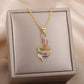 Gothic Chain Necklace with Biting Snake Pendant