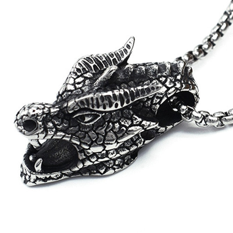 Gothic Eagle Pendant Necklace For Men
