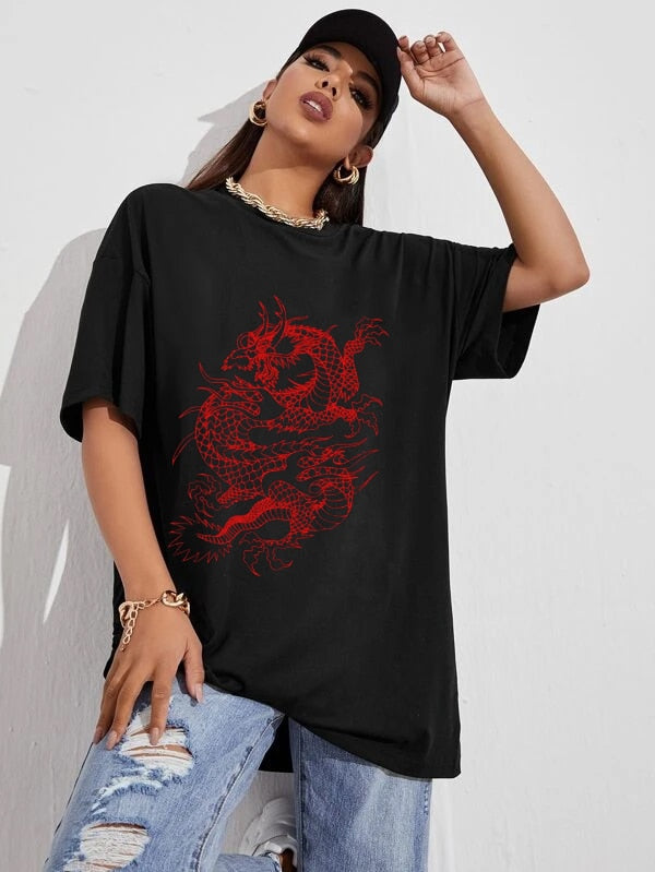 Gothic Streetwear  Oversized Tee