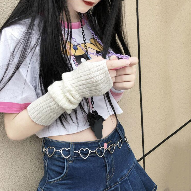 Soft Long Fingerless Gloves