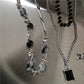 Kpop Gothic Heart Cross Necklace