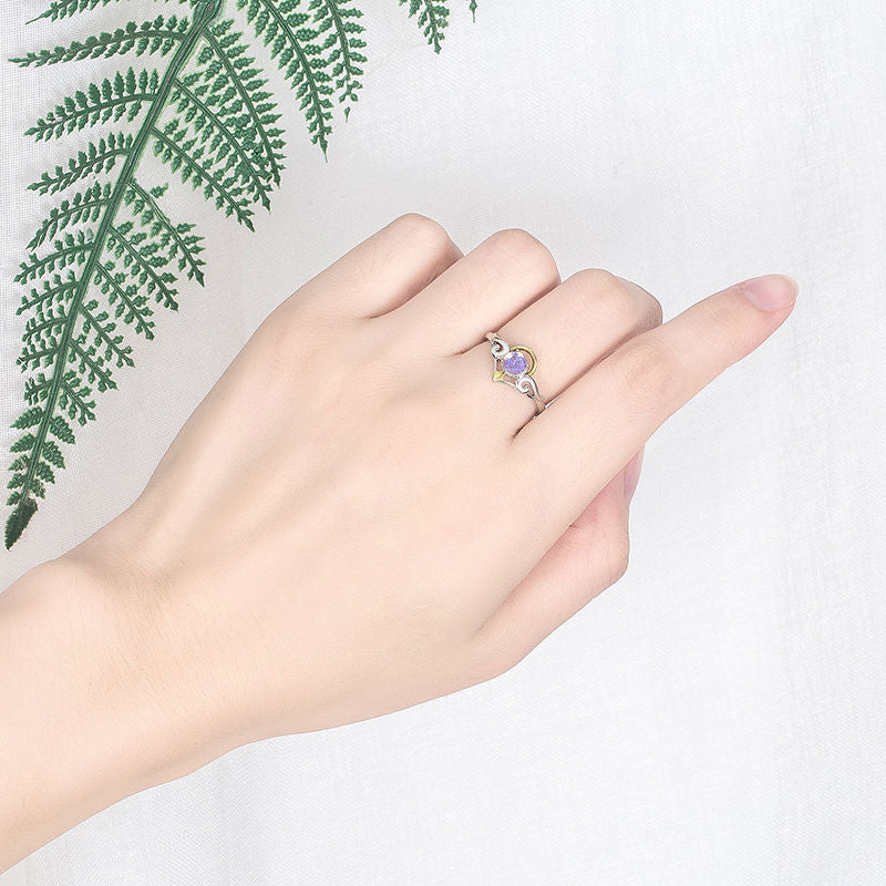 Finger Rings for Couples-Romantic Angel and Demon Wings