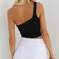 Gothic One Shoulder Tank Top