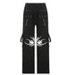 Gothic Bandage Wide Leg Pants