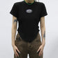 Grunge Irregular Crop Top