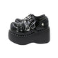 Gothic Platform Shoes with Metal Decoration