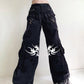 Gothic Bandage Wide Leg Pants