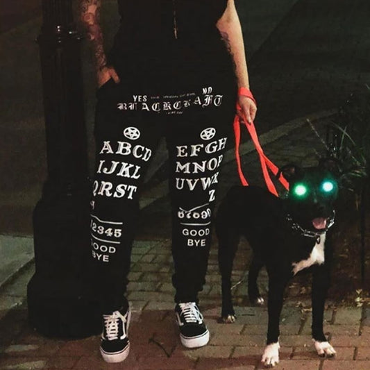 Gothic Pentagram Patchwork Pants