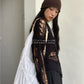 Gothic-inspired Sweater with hollow out design, perfect for a bold and edgy look