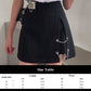 Gothic Korean  Loose BF Shirt and Skirt Set