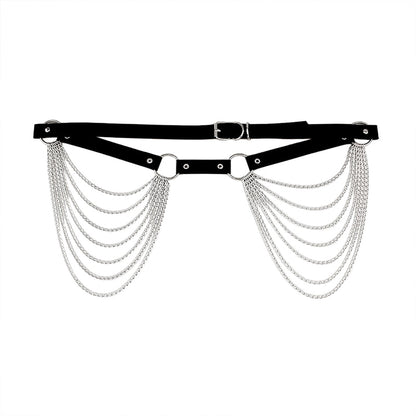 Sexy New Layered Leather Belt With Chains
