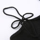 Gothic Black Tie Up Mini Vest