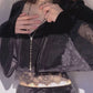 Gothic Lace Patchwork Flare Top: An edgy and stylish top with intricate lace patchwork and flared sleeves.