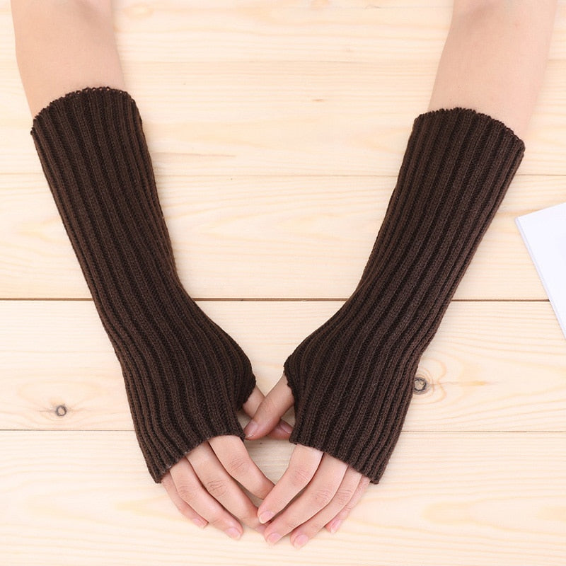 Long Fingerless Gloves