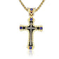 Vintage Crucifixion Crown of Thorns Jesus Necklace