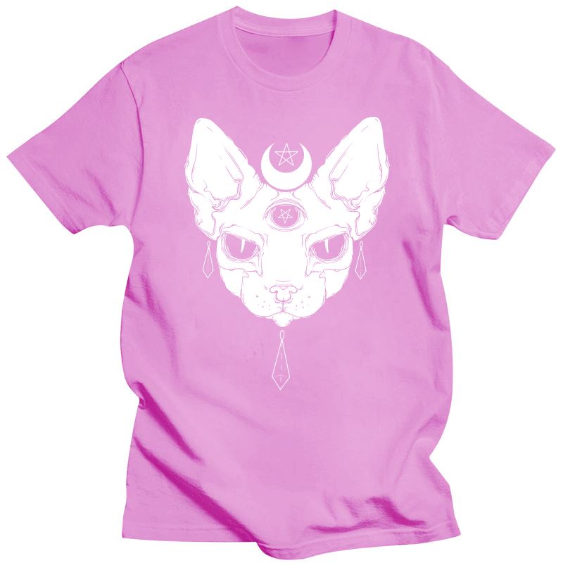 Gothic Three Eyed Sphynx Cat T-Shirt