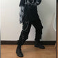 Gothic High Waist Techwear Trousers