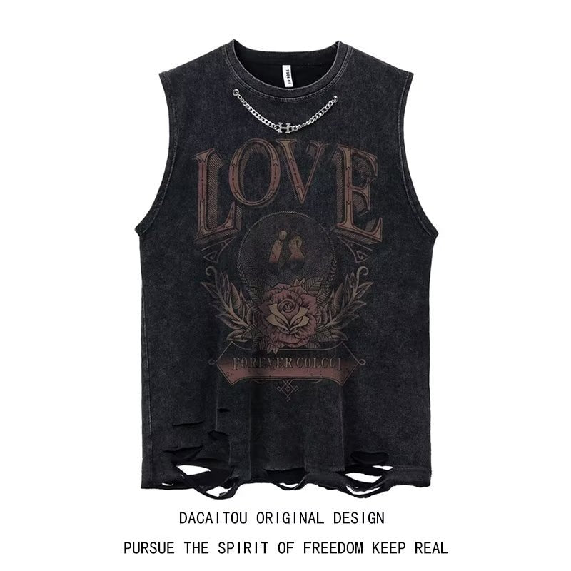Gothic Crop Top Vest with 5 Designs