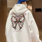 Gothic-inspired Rose Print Hoodie for a unique and dark aesthetic