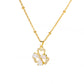 Vintage Lucky Four Leaf Clover Necklaces