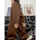 Gothic Brown Joggers Sweatpants