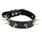 Gothic Choker Necklace with Spikes, Chains and Pendants