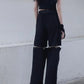 Techwear Gothic Black Cargo Pants