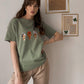 Gothic Character Printed Cotton T-Shirt