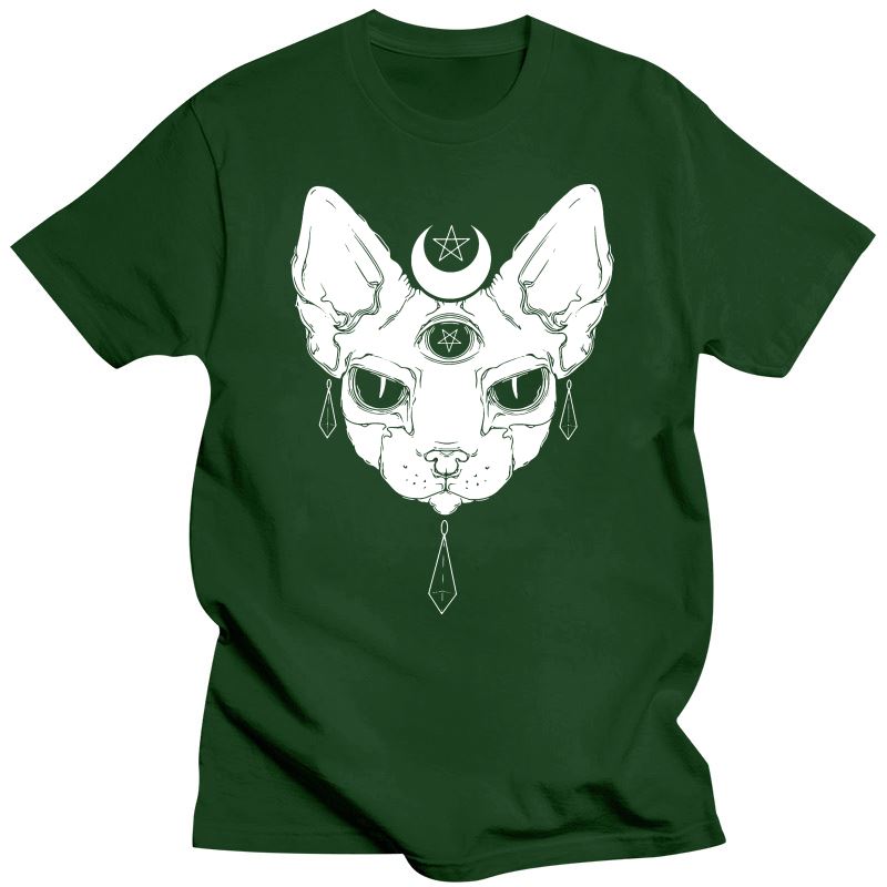 Gothic Three Eyed Sphynx Cat T-Shirt