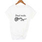 Gothic Dead Inside Dark Graphic T-shirt