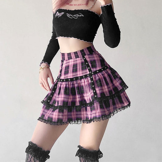 Gothic Lolita Cake Mini Skirt