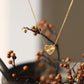 Gothic Peach Heart Necklace Short Chain Emo Accessories