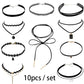 Gothic Leather Velvet Choker Necklaces