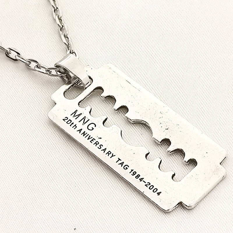 Gothic Chain Necklace with Sharp Pendant Designs