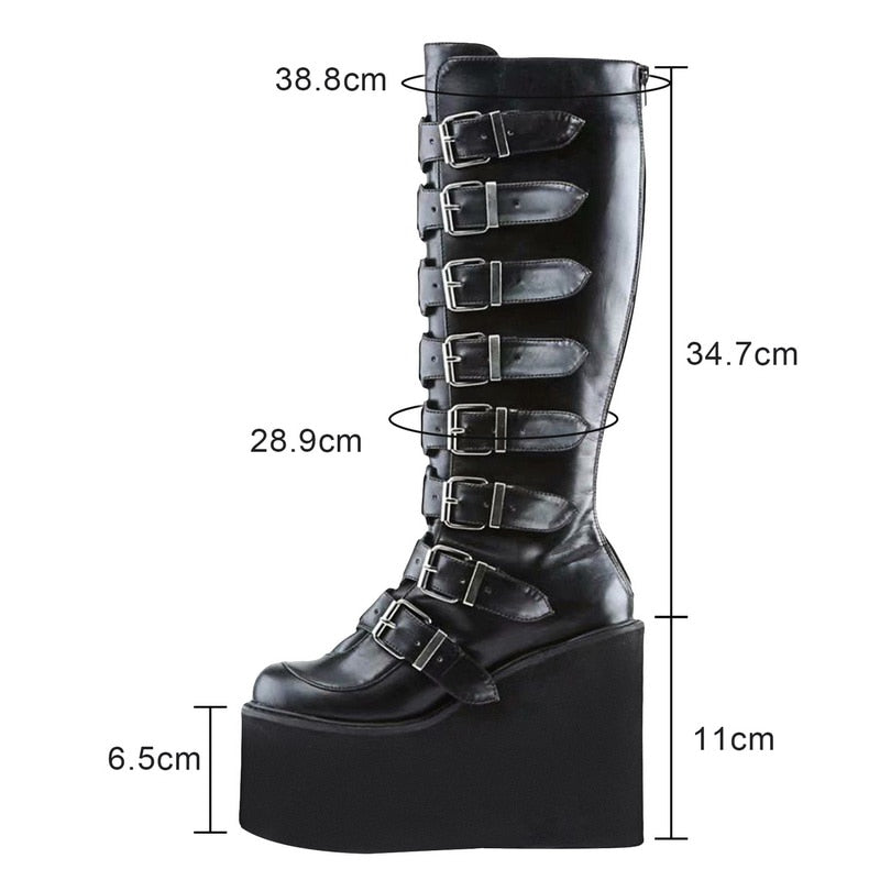 Gothic Brand Design High Heels boots