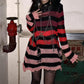 Edgy Streetwear Striped Tops