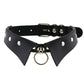 Gothic Choker Necklace with Spikes, Chains and Pendants