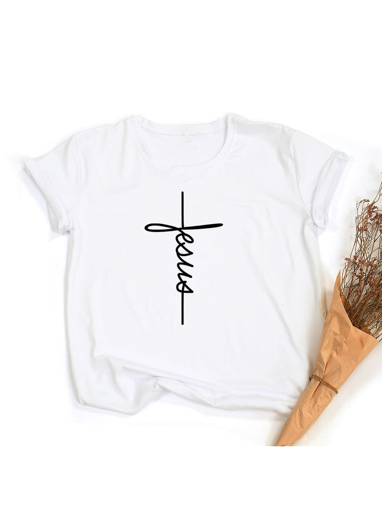 Faith Tshirt Cross Jesus Tee Top