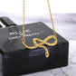 Gothic Chain Necklace with Biting Snake Pendant