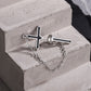 Gothic Cross Tassel Drop Earrings