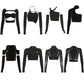 Gothic Patchwork Black T-Shirt