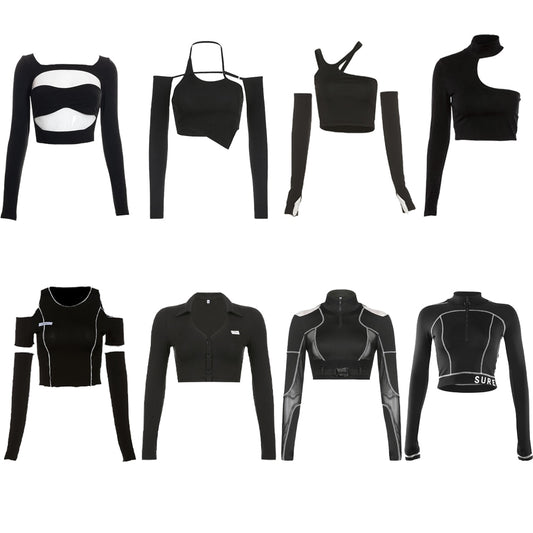 Gothic Patchwork Black T-Shirt