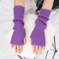 Gothic Women Fingerless Anime Gloves Arm Warmers