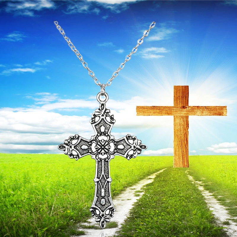 Gothic Vintage Cross Necklace