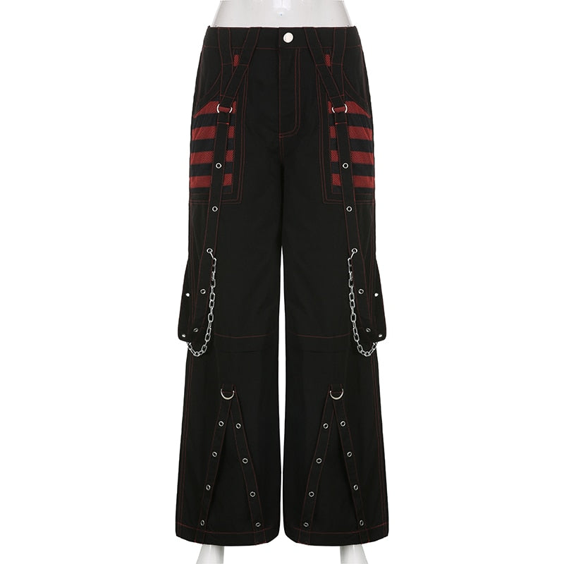 Gothic E-girl Harajuku  Grunge Cargo Pants