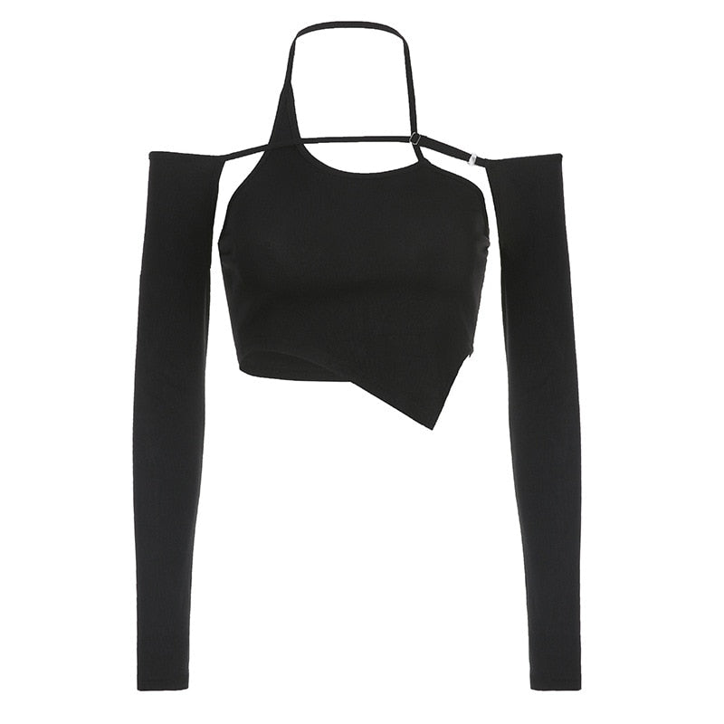 Gothic Patchwork Black T-Shirt