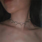 Gothic Layered Chain Necklaces with Retro Heart and Butterfly Pendants