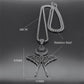 Gothic Chain Necklace with Butterfly Wicca Moon Pendant